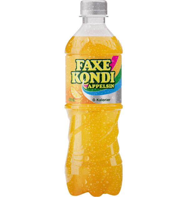 Faxe Kondi Appelsin 05 liter 0 kalorier WET 01